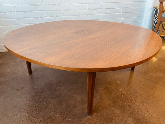 KIPP STEWART FOR DREXEL WALNUT AND ROSEWOOD COFFEE TABLE