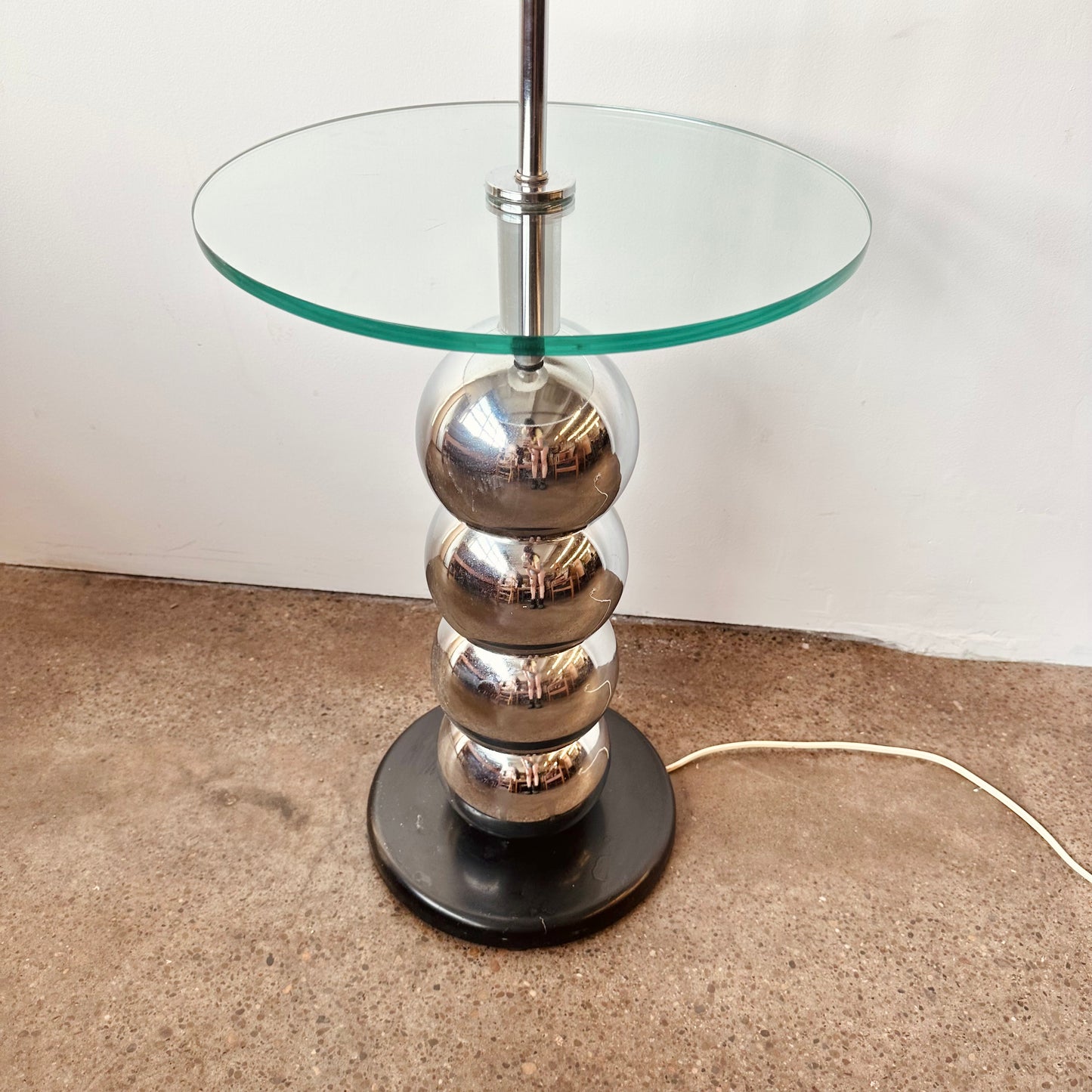 GEORGE KOVACS CHROMESTACKED BALL FLOOR LAMP