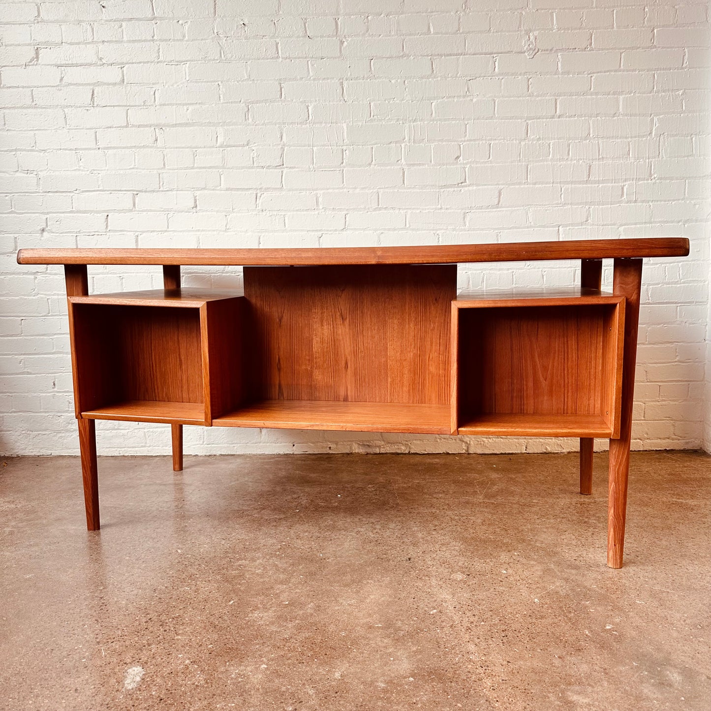 PETER LØVIG NIELSEN DANISH MODERN TEAK FLOATING DESK