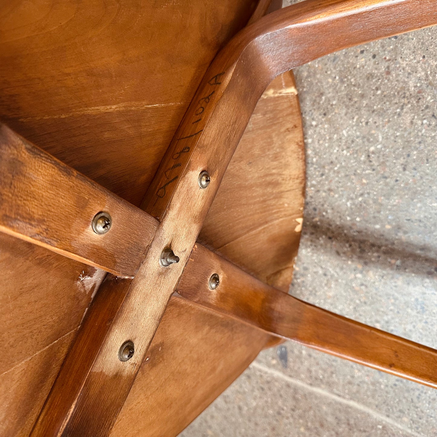 PAIR OF NORMAN CHERNER FOR PLYCRAFT BENWOOD PRETZEL CHAIRS
