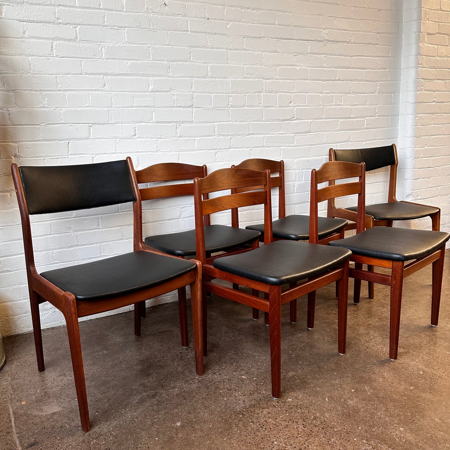 1960S BOLTINGE STOLEFABRIK DANISH TEAK DINING CHAIRS, SET OF 4