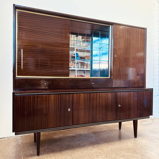 WEST GERMANY ART DECO MID-CENTURY BAR CABINET