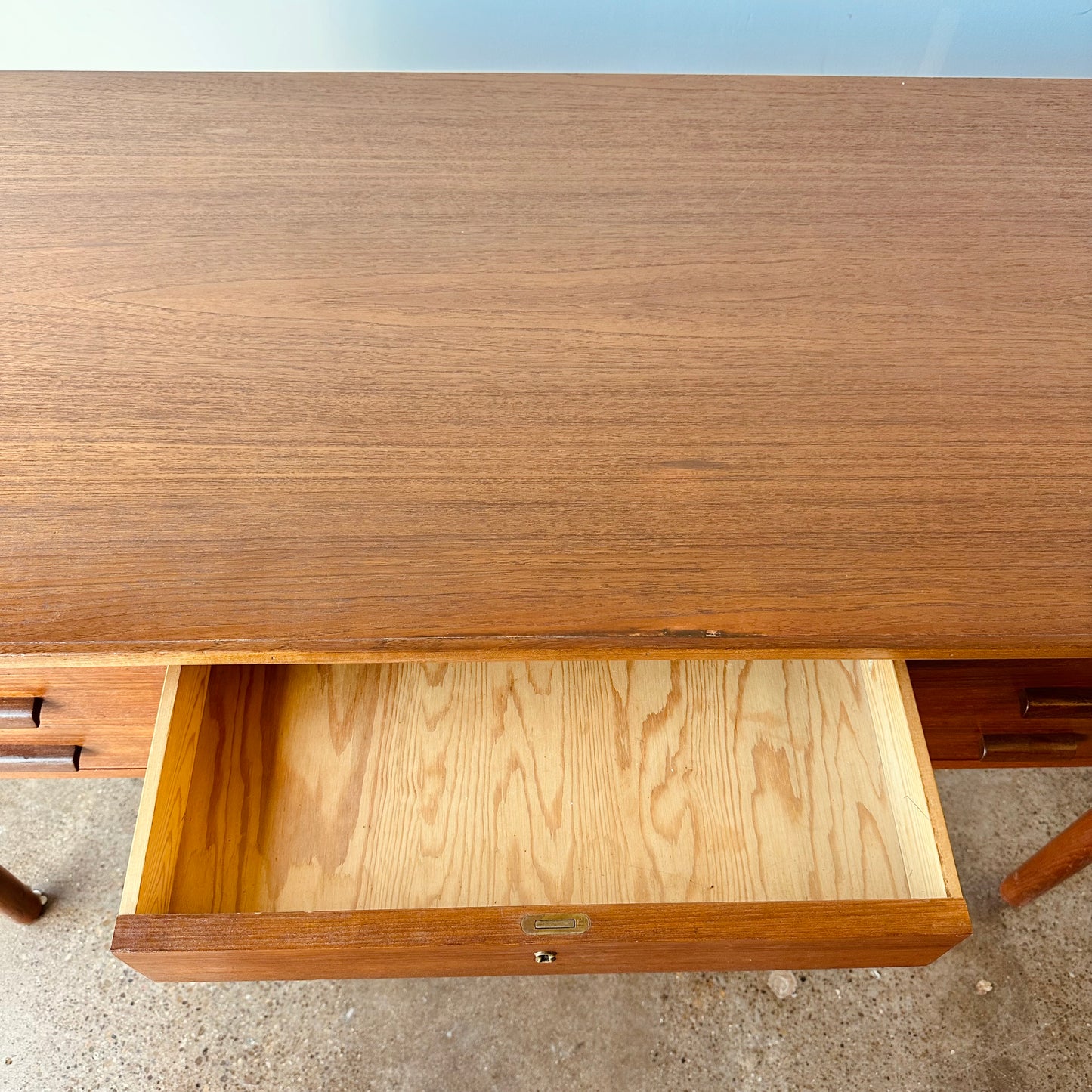 DANISH MODERN TEAK WRITING DESK