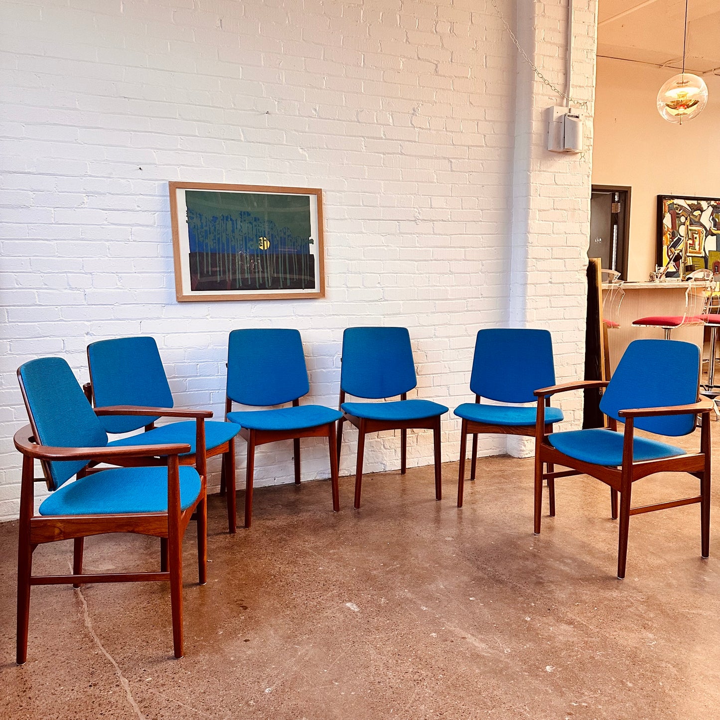SET OF 6 TEAK DINING CHAIRS BY ARNE HOVMAN-OLSEN