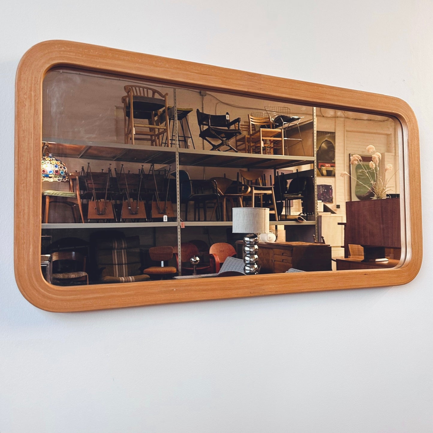 LL BERGER BENTWOOD WALL MIRROR