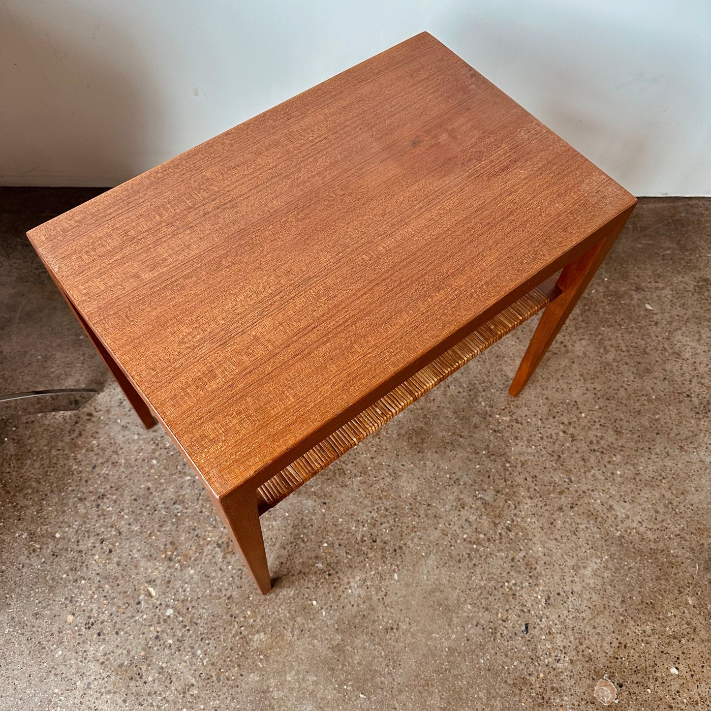 SEVERIN HANSEN SIDE TABLE TEAK BY HASLEV MOBELSNEDSKERI DENMARK 1960