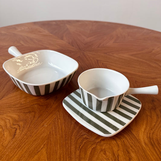 DAN-ILD PORCELAIN BAKING DISH SET BY LYNGBY PORCELÆN DENMARK