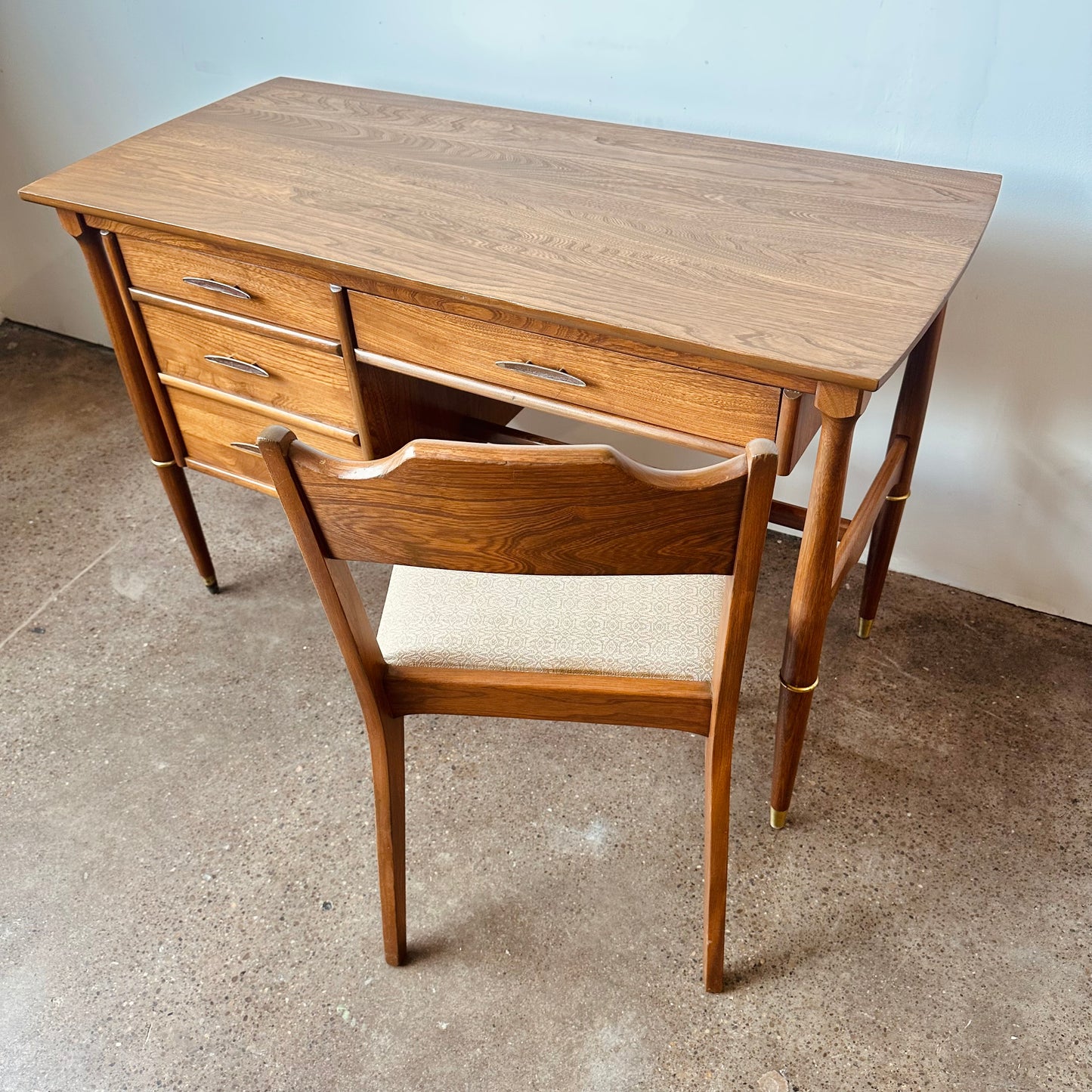 MID CENTURY WRITING DESK AND CHAIR