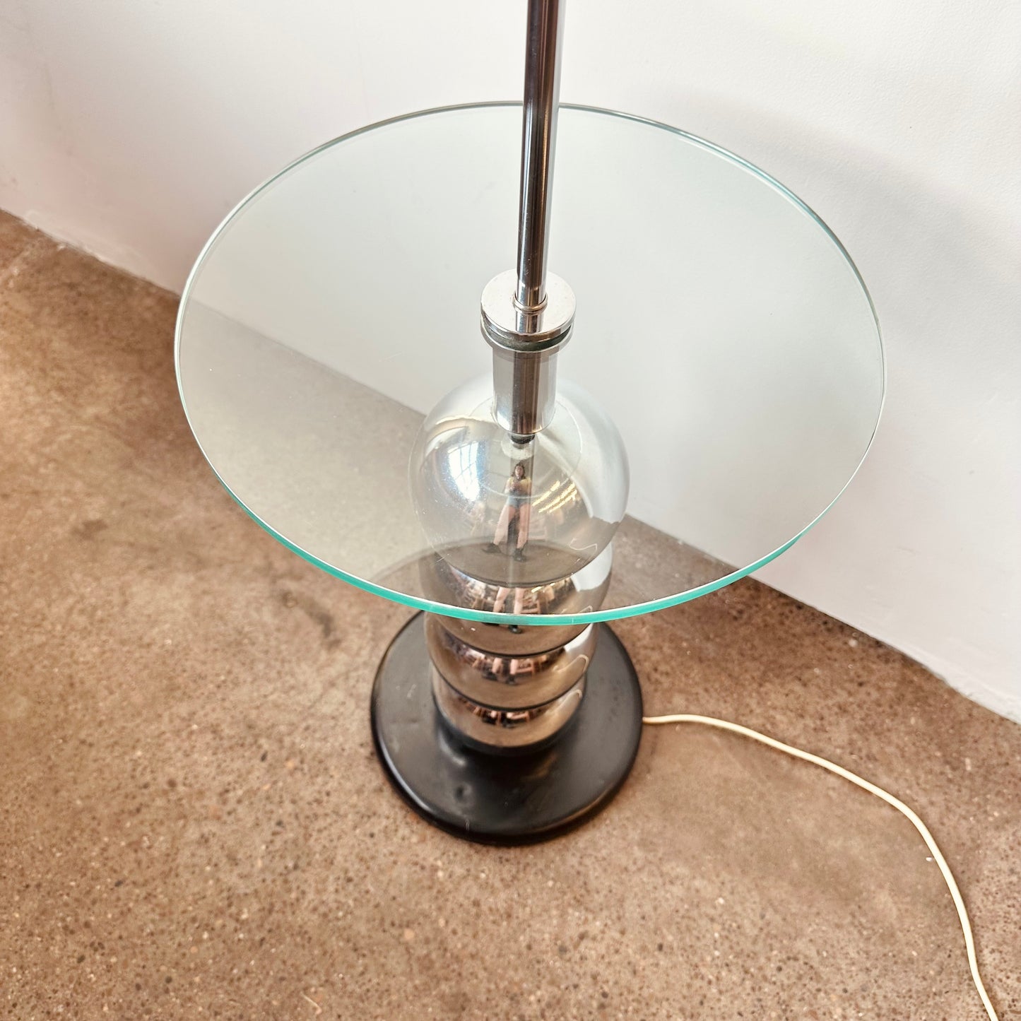 GEORGE KOVACS CHROMESTACKED BALL FLOOR LAMP