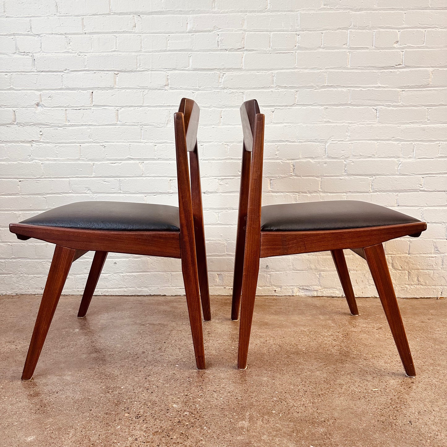 JAN KUYPERS SOLID WALNUT DINING CHAIRS - SET OF 4