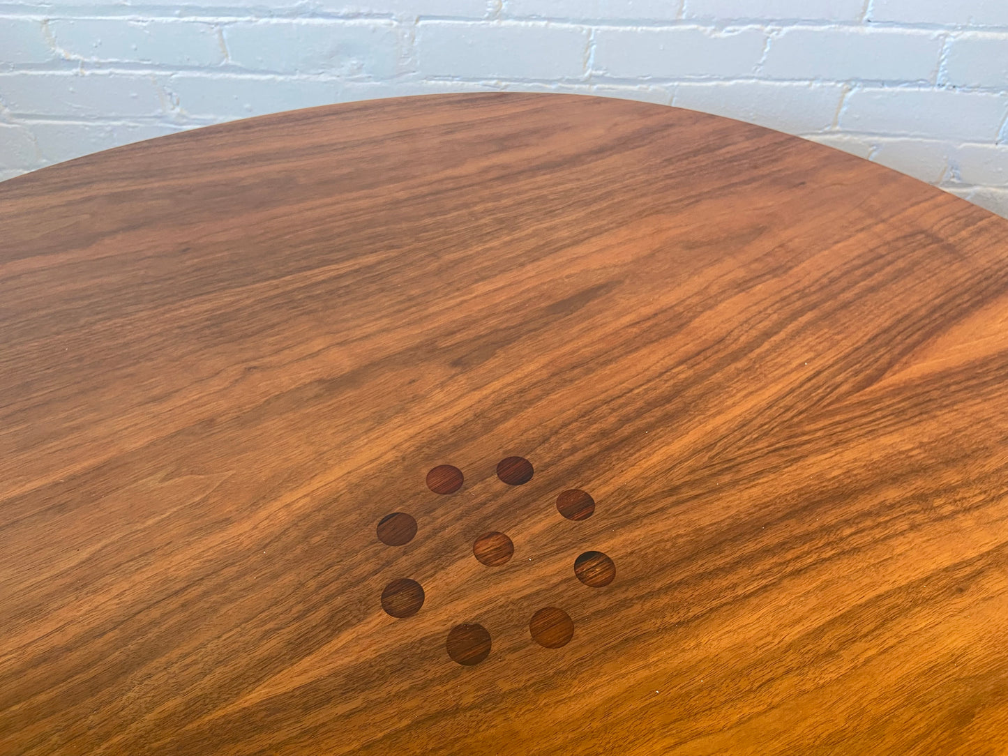 KIPP STEWART FOR DREXEL WALNUT AND ROSEWOOD COFFEE TABLE
