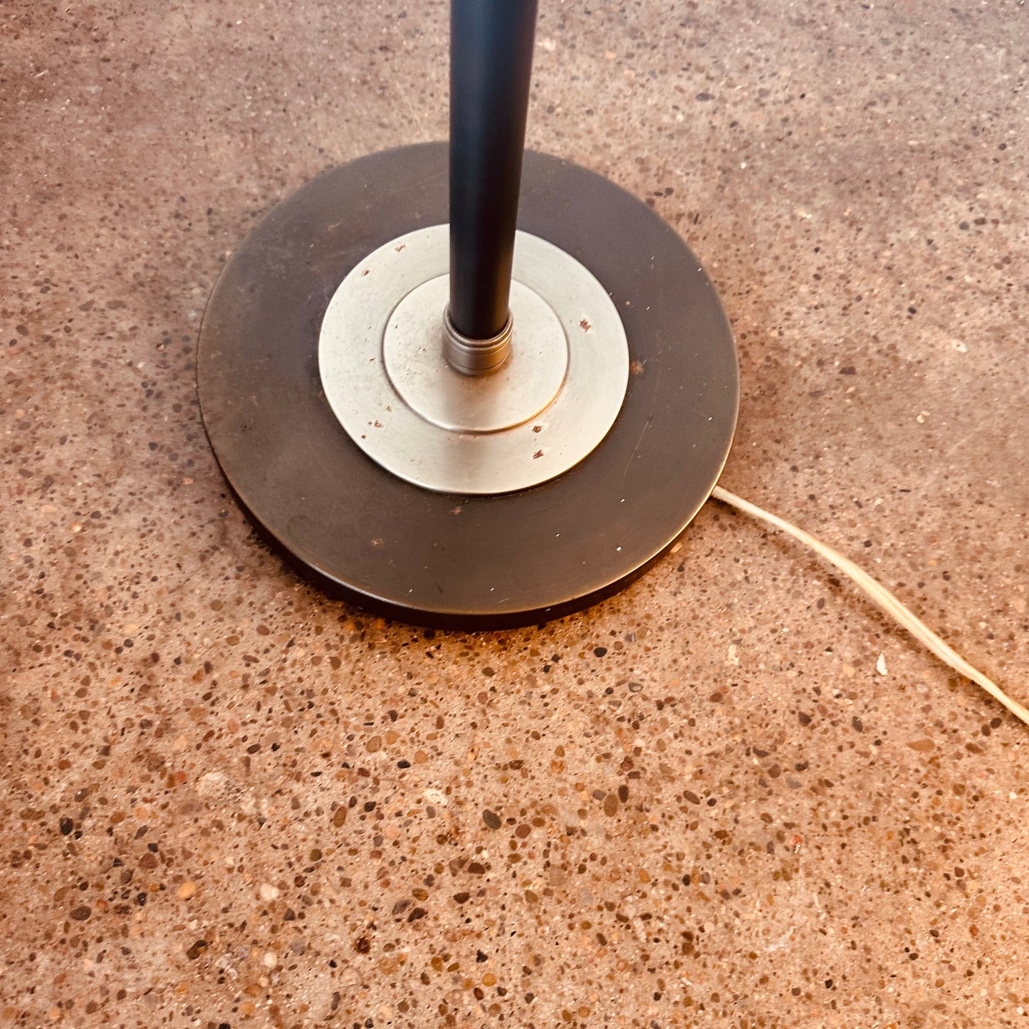ROBERT ABBEY EBONIZED INDUSTRIAL FLOOR LAMP