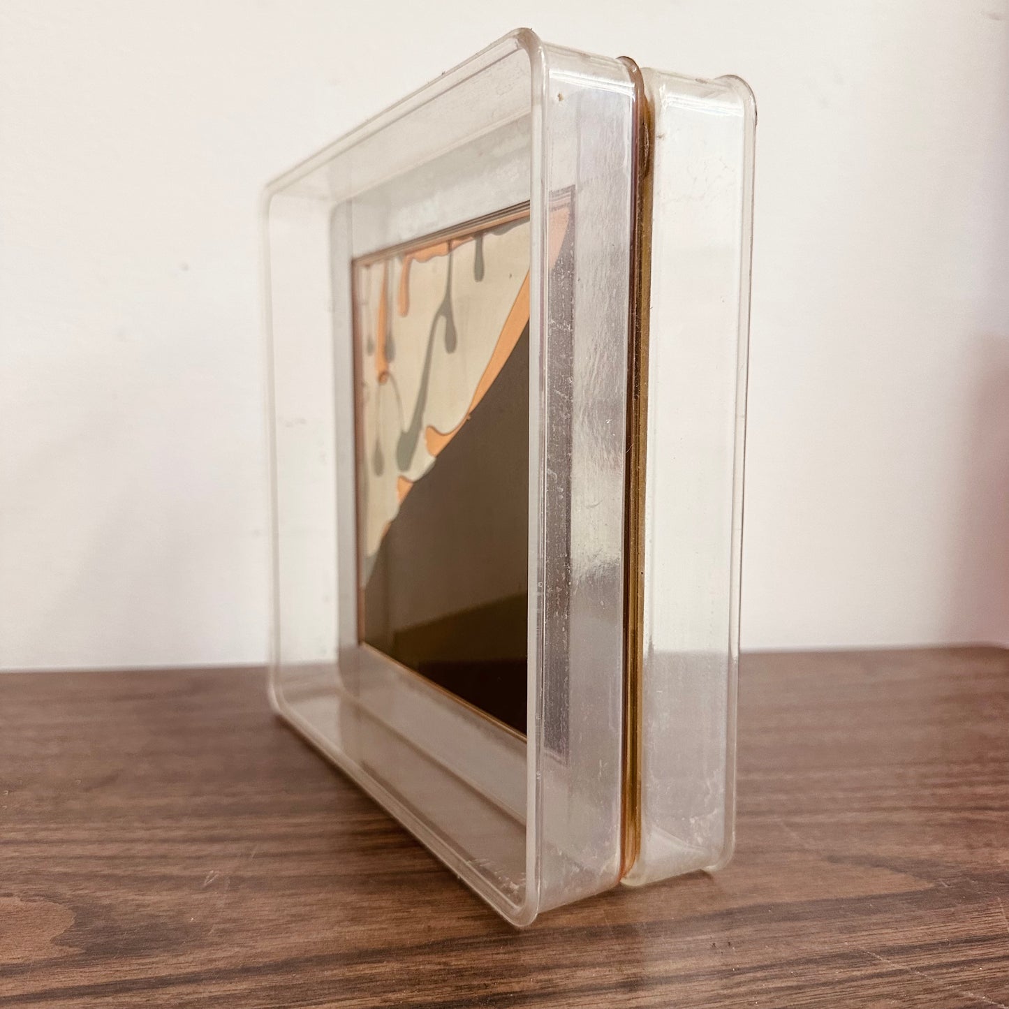 ARTEK 8" COLOR WINDOW PLASTIC LIQUID MOTION DESK TOY OP ART 1970S