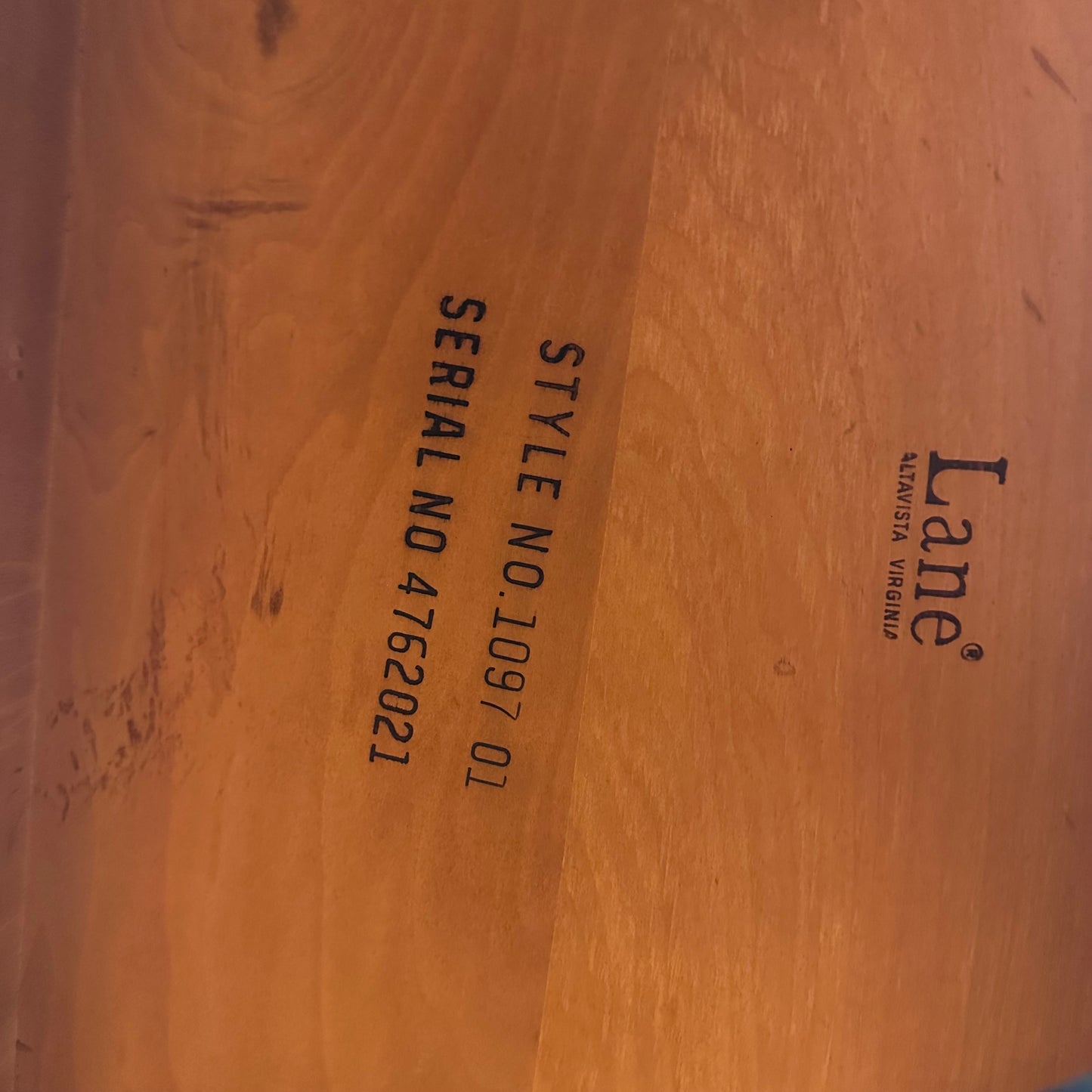 LANE WALNUT COFFEE TABLE WITH PEDESTALS