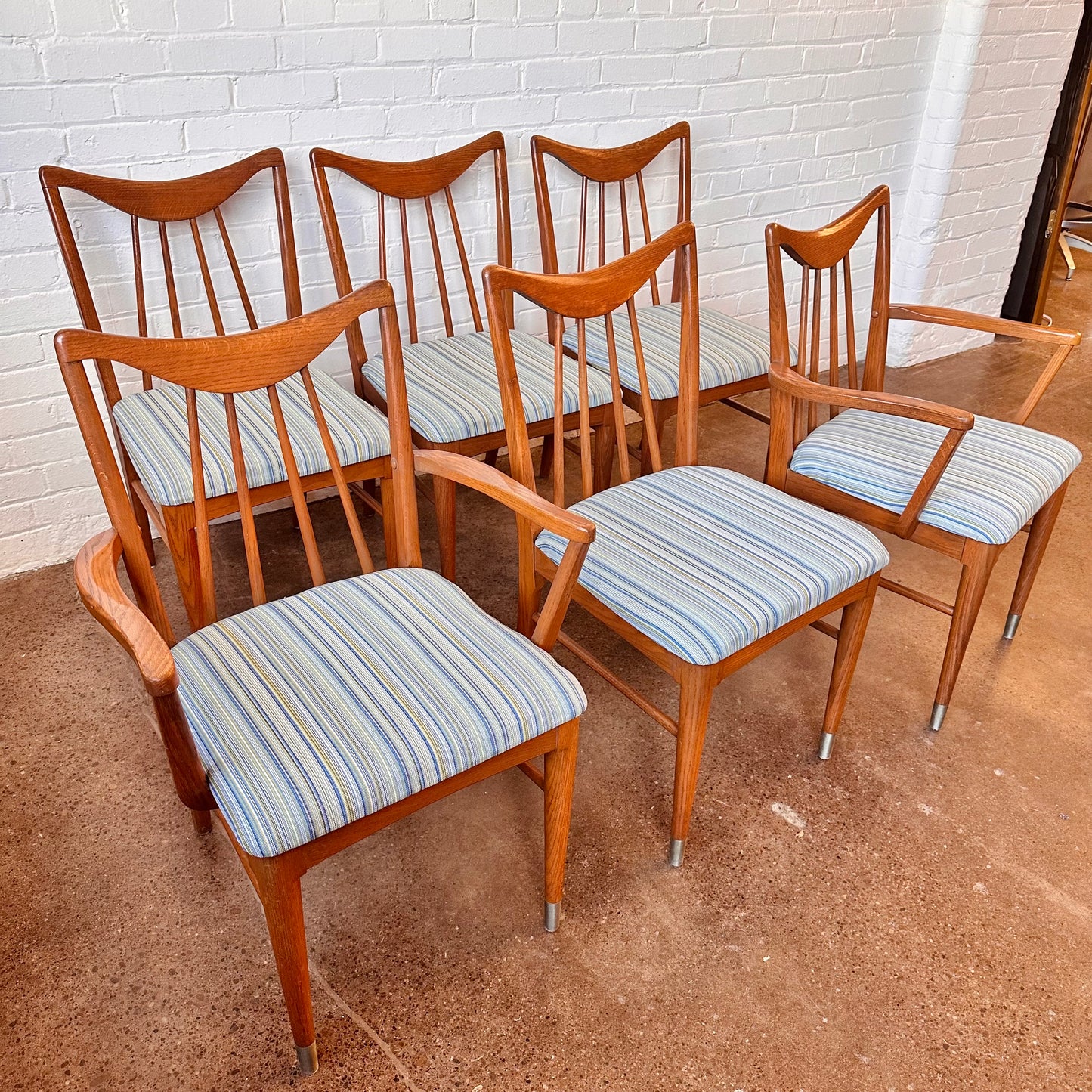 RESTORED KELLER VALKYRIE DANISH DINING CHAIRS - SET OF 6