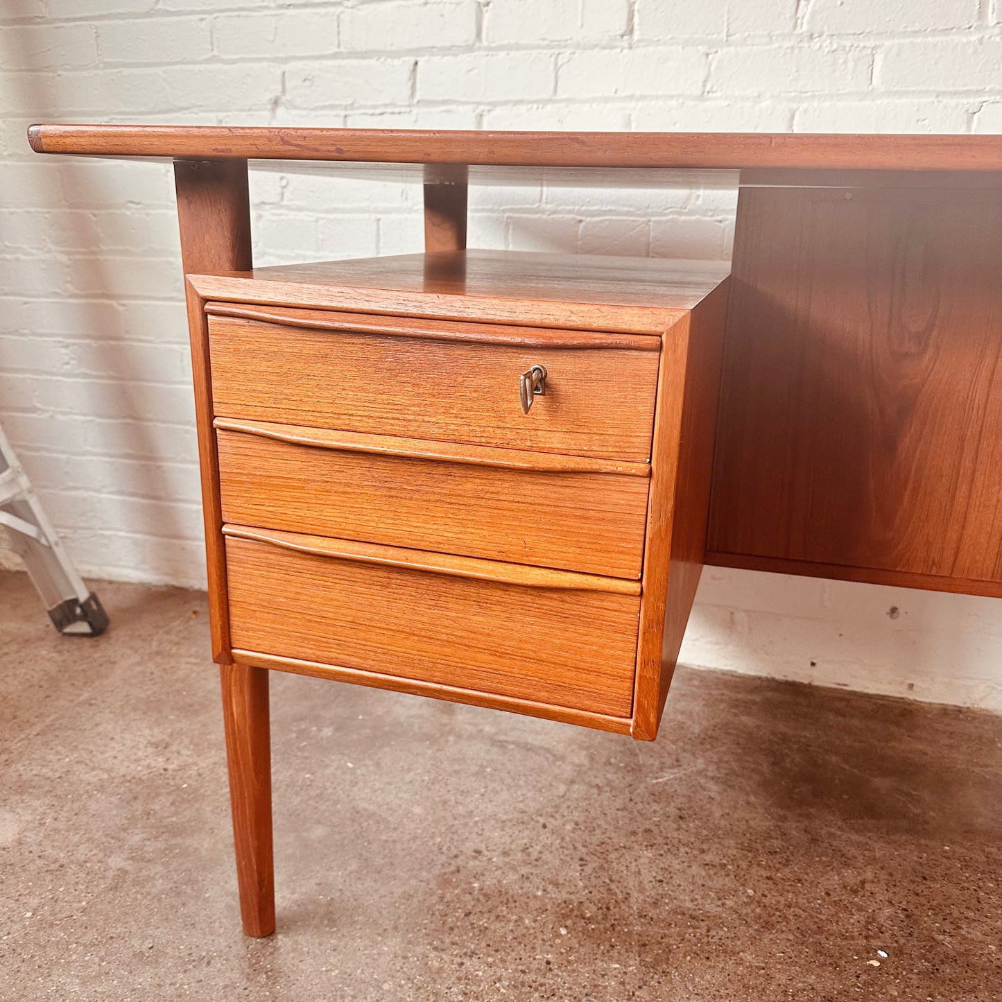 PETER LØVIG NIELSEN DANISH MODERN TEAK FLOATING DESK