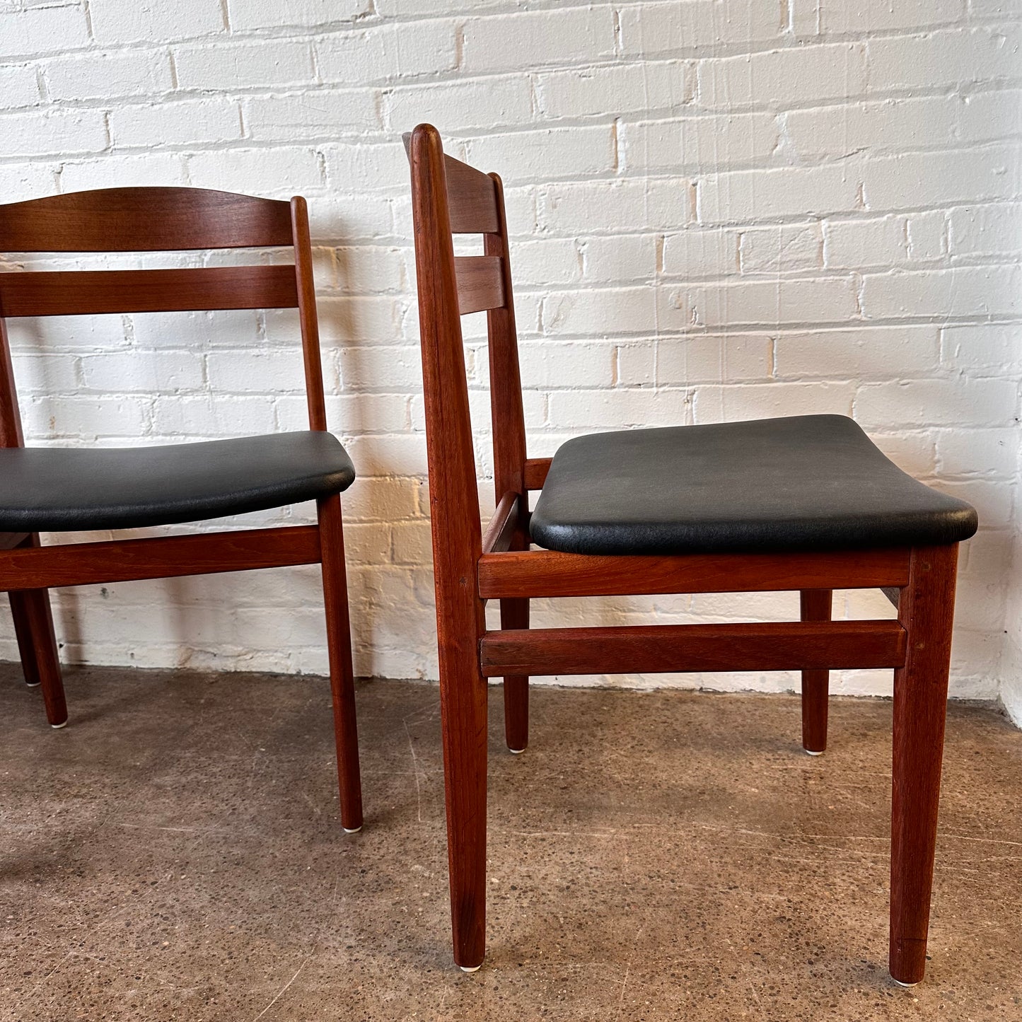 1960S BOLTINGE STOLEFABRIK DANISH TEAK DINING CHAIRS, SET OF 4