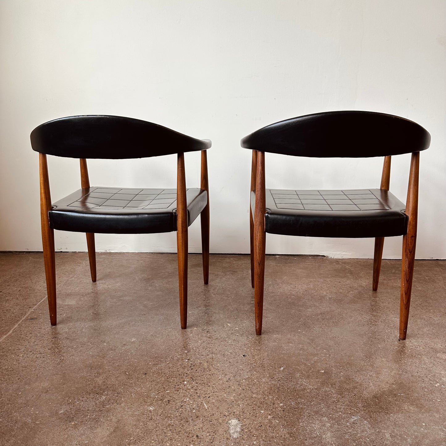 ILMARI LAPPALAINEN FOR ASKO BARRELBACK ARM CHAIRS - MADE IN FINLAND