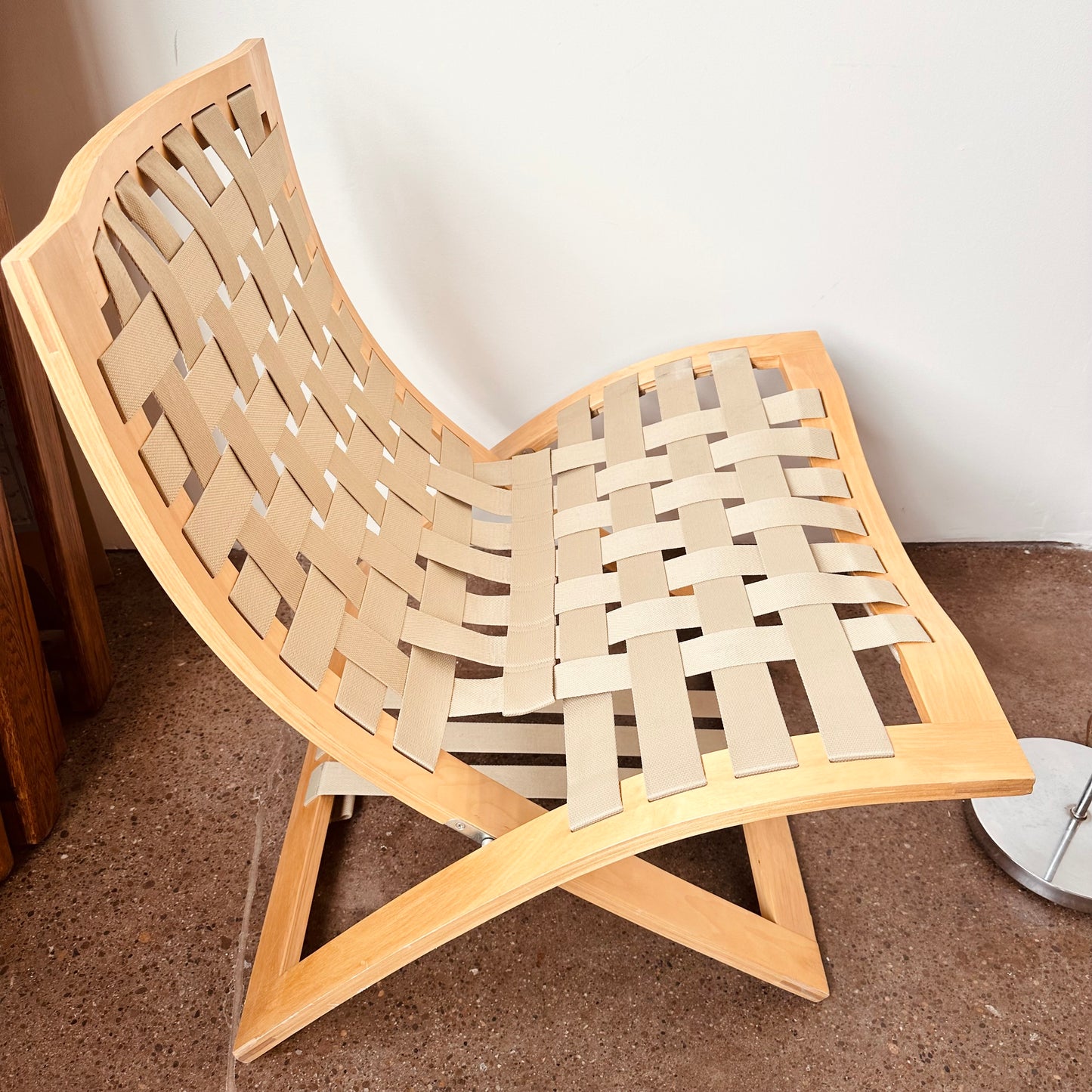PAIR OF FOLDING LOUNGE CHAIRS BY BÖRGE LINDAU FOR BLÅ STATION