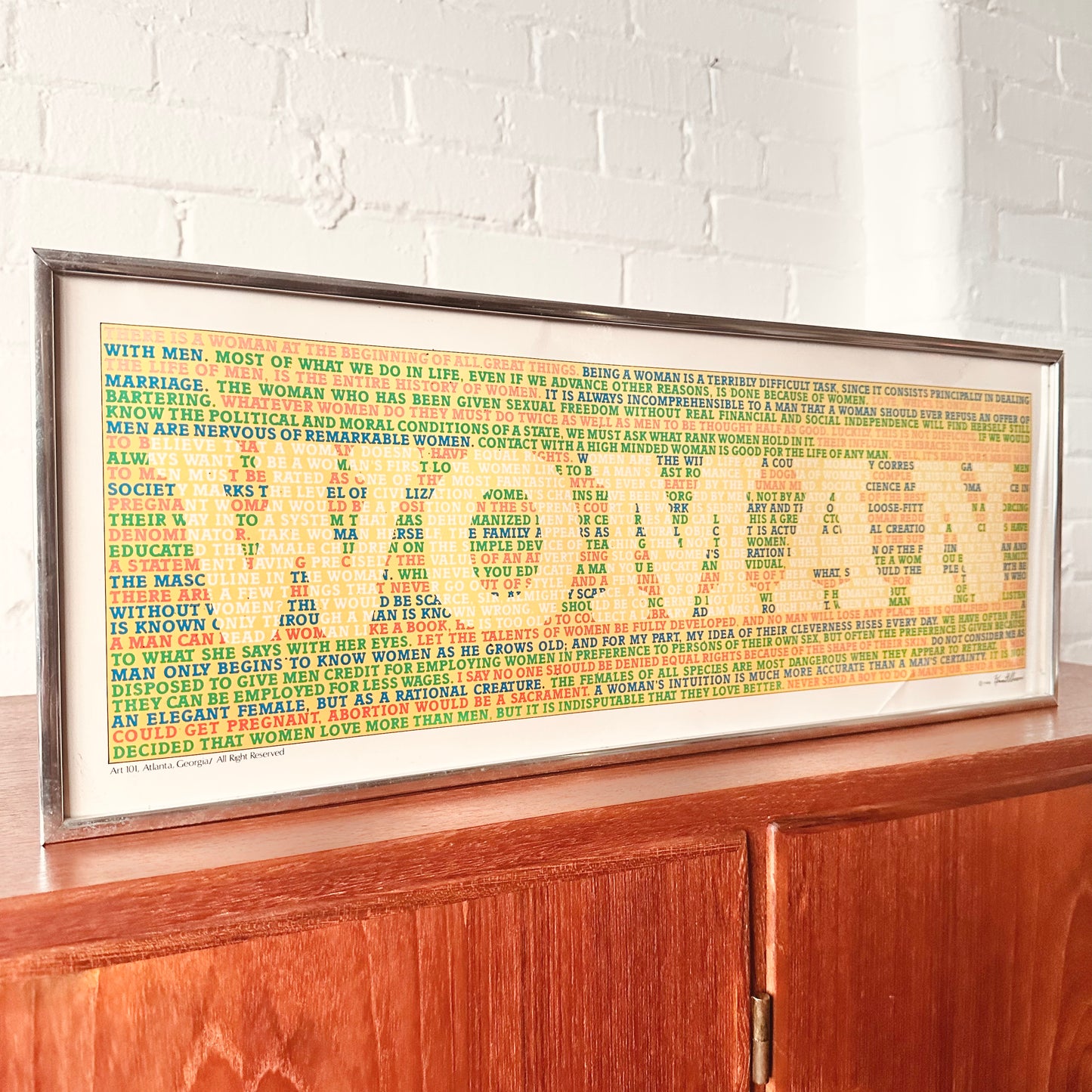 KENNETH GROOMS "WOMAN" VINTAGE FRAMED PRINT 1980