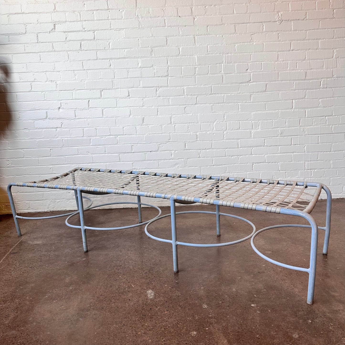 BROWN JORDAN ALUMINUM OUTDOOR PATIO BENCH
