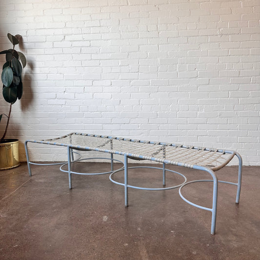 BROWN JORDAN ALUMINUM OUTDOOR PATIO BENCH