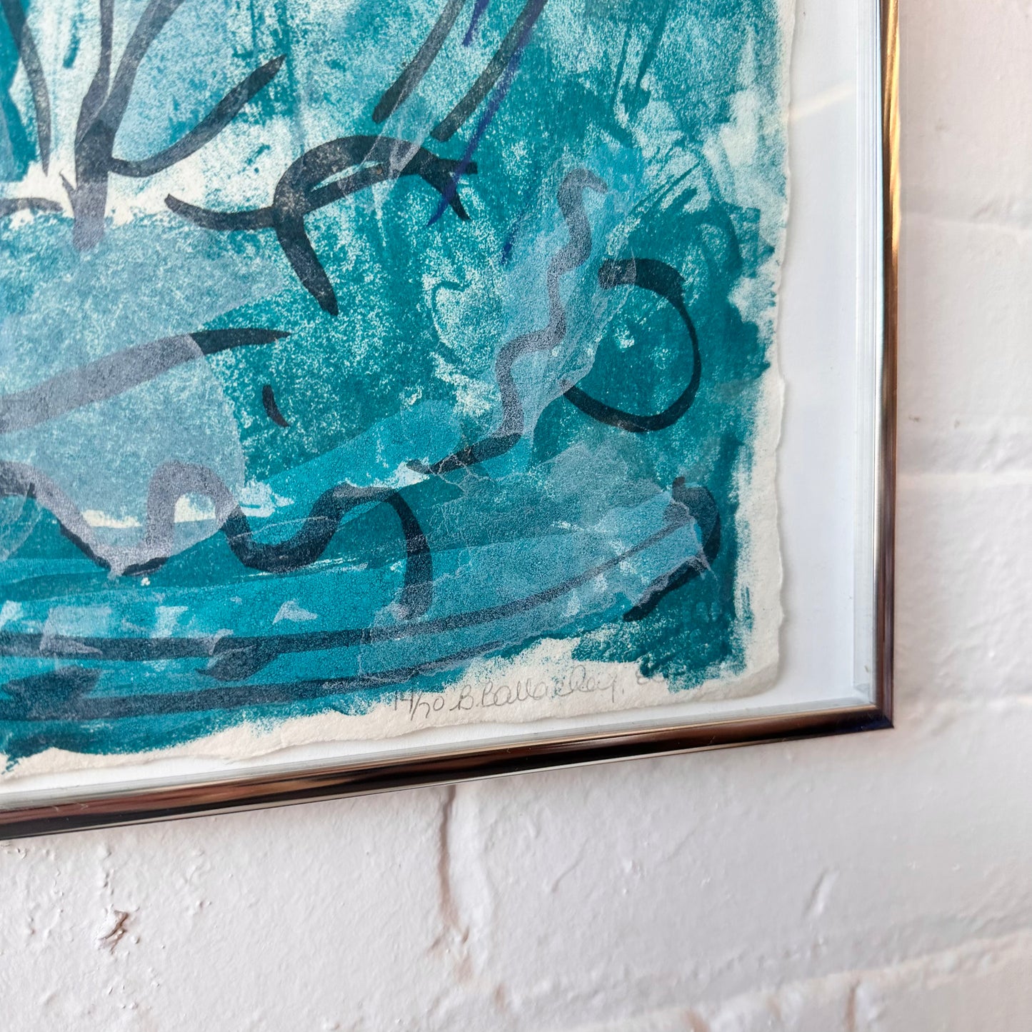 NUMBERED LITHOGRAPH BY BARBARA BALLACHEY, FRAMED