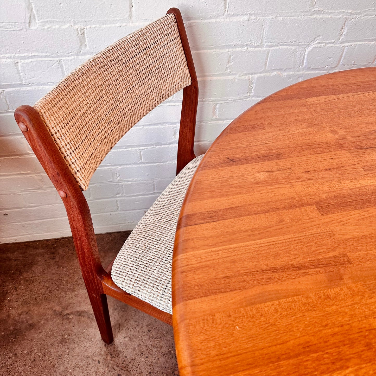 RESTORED TEAK DINETTE TABLE BY SUN FURNITURE