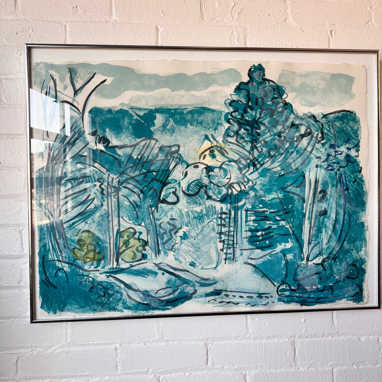 NUMBERED LITHOGRAPH BY BARBARA BALLACHEY, FRAMED