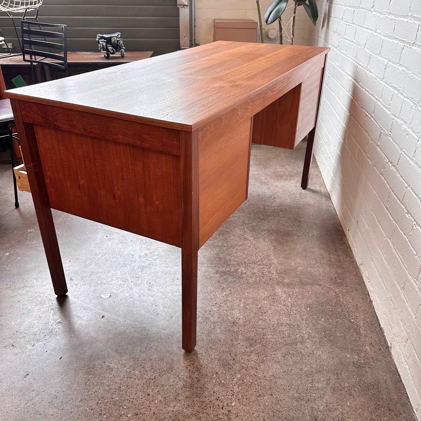 RESTORED DOMINO MOBLER TEAK WRITING DESK