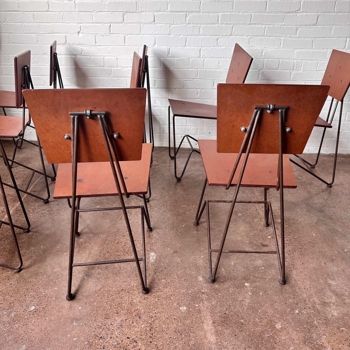 BRUCE GUESWEL INDUSTRIAL CHAIR IN ZINC & PLY