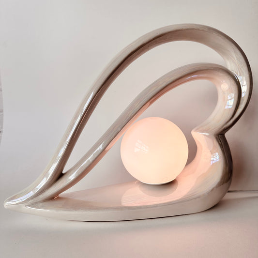 POST-MODERN HEART SHAPED CERAMIC LAMP