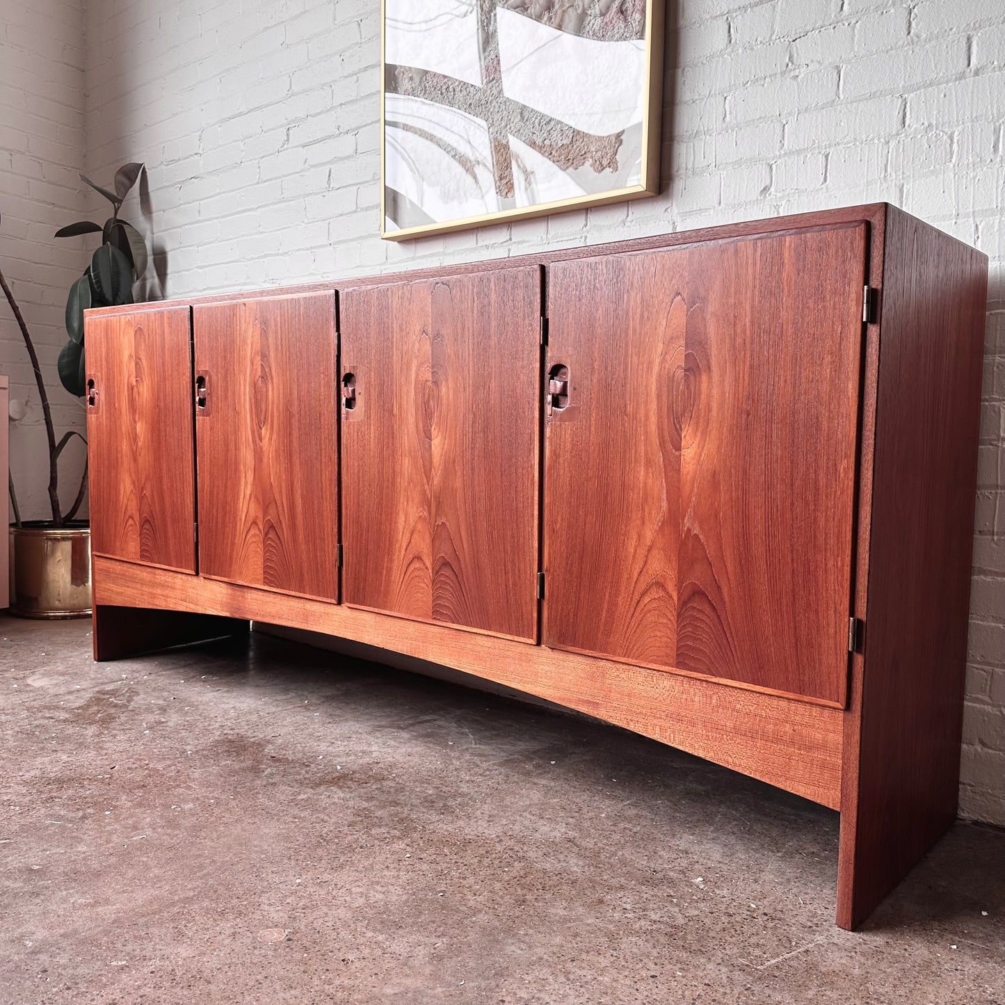 LARGE TEAK CABINET BY HARRY OSTERGAARD FOR RANDERS MOBELFABRIK