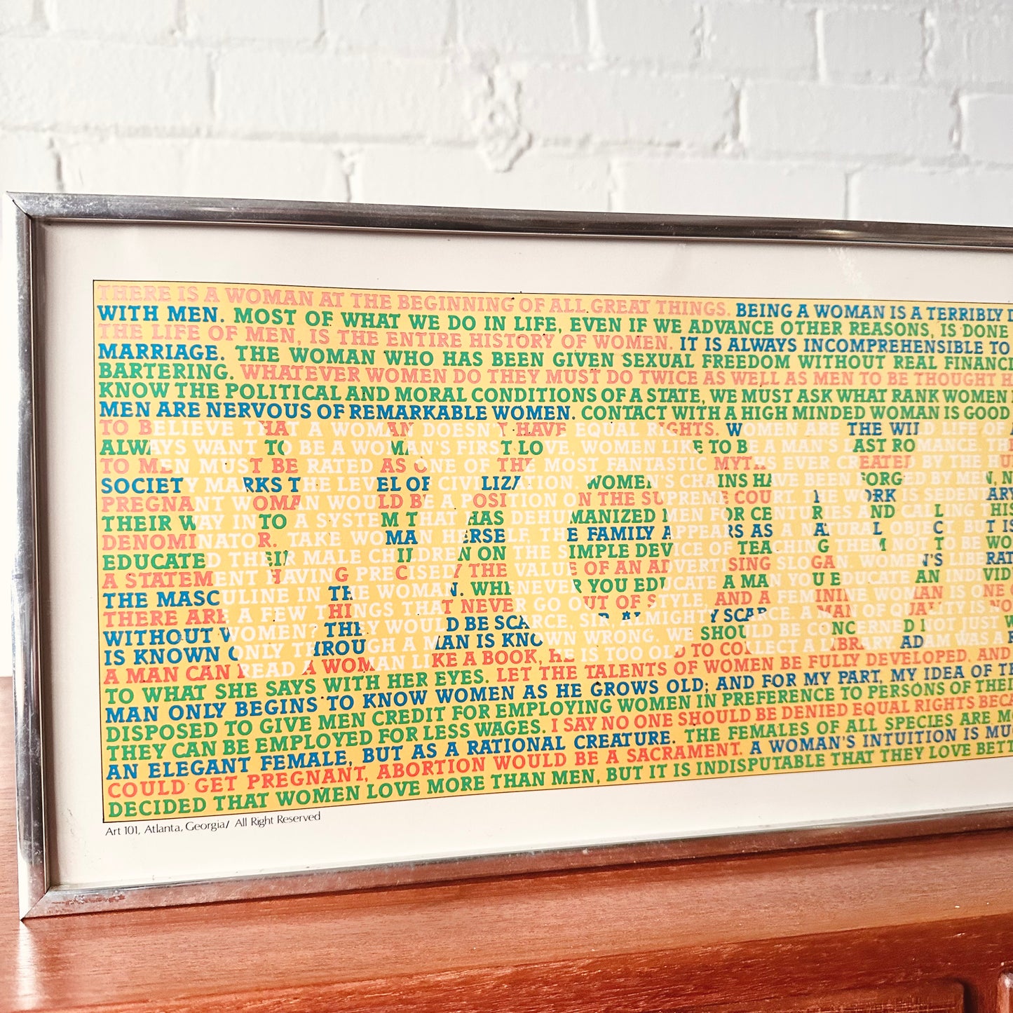 KENNETH GROOMS "WOMAN" VINTAGE FRAMED PRINT 1980