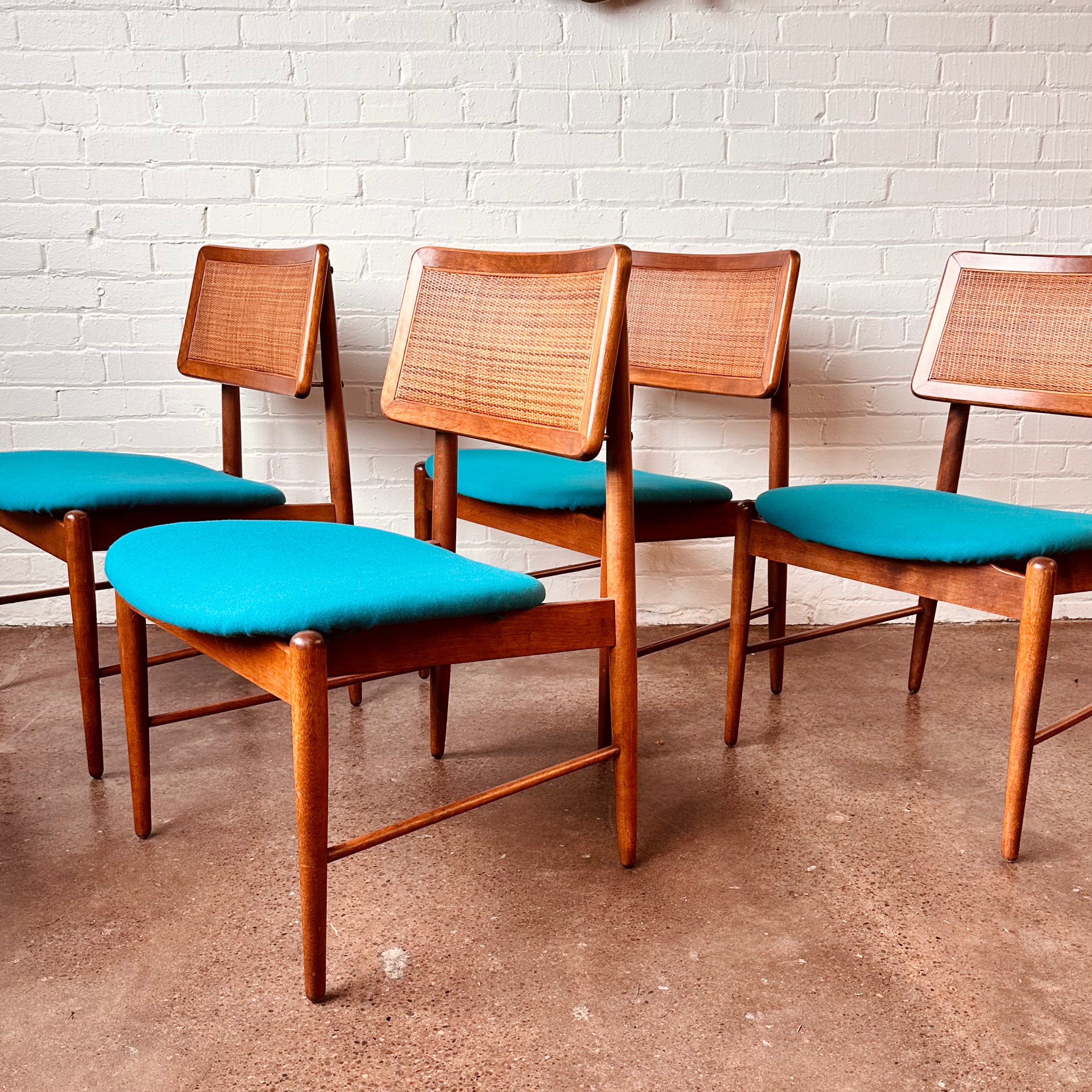 CONANT BALL DINING CHAIR SET WITH WOVEN CANE BACK MiMO Decor