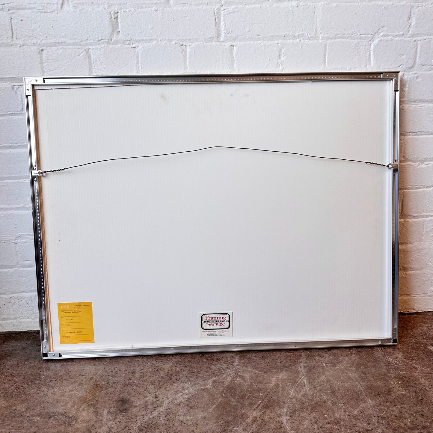 NUMBERED LITHOGRAPH BY BARBARA BALLACHEY, FRAMED