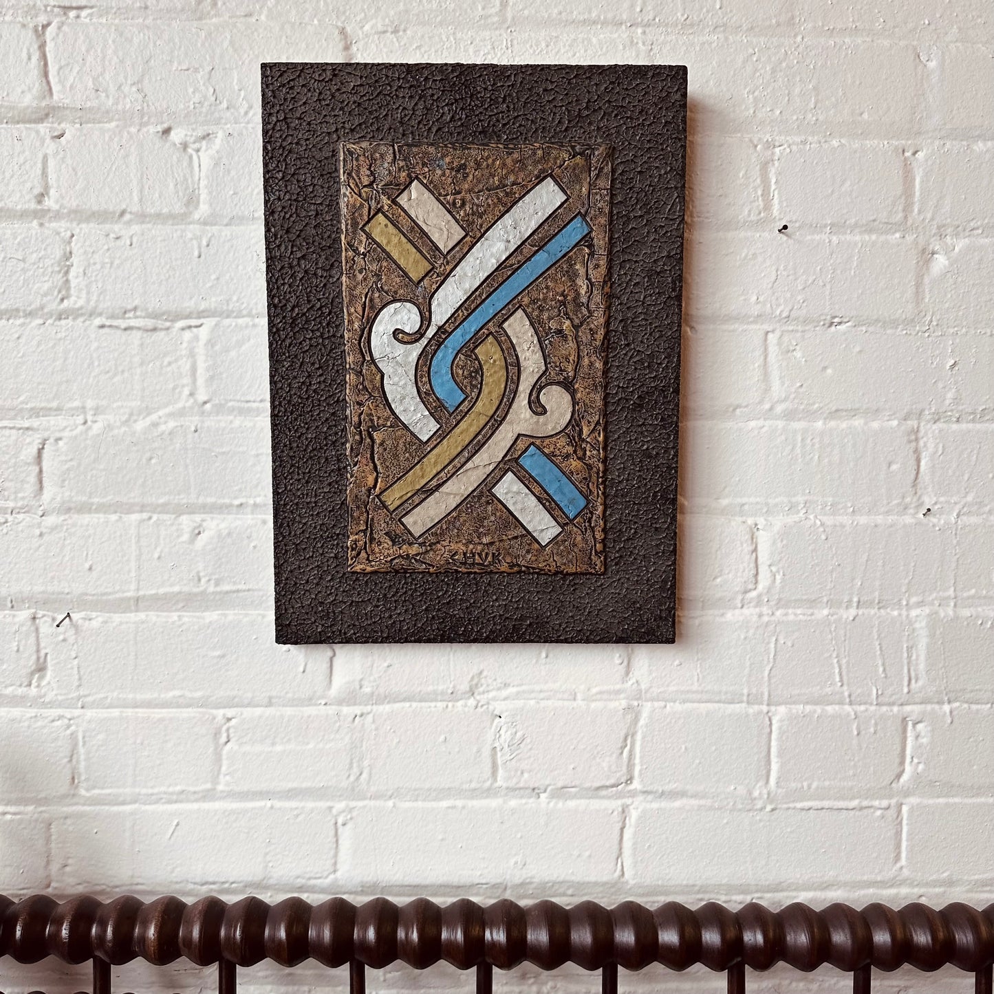 CHUCK MORRIS 1976 MEXICAN RELIEF ART