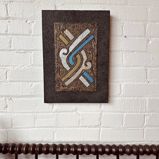 CHUCK MORRIS 1976 MEXICAN RELIEF ART