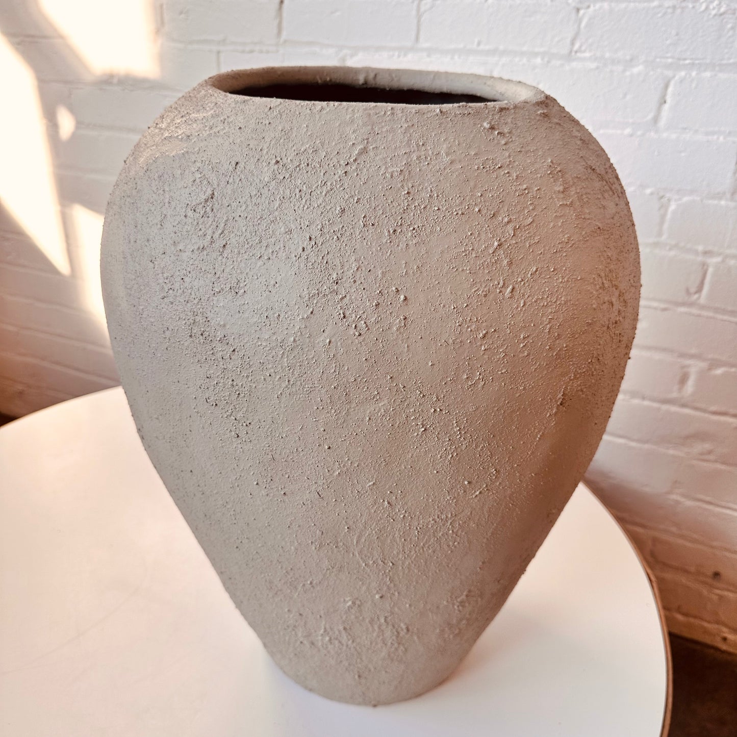 TEXTURED PLASTER MODERN VASE