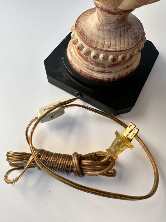 SARREID OF SPAIN OLD WORLD CARVED WOOD TABLE LAMP