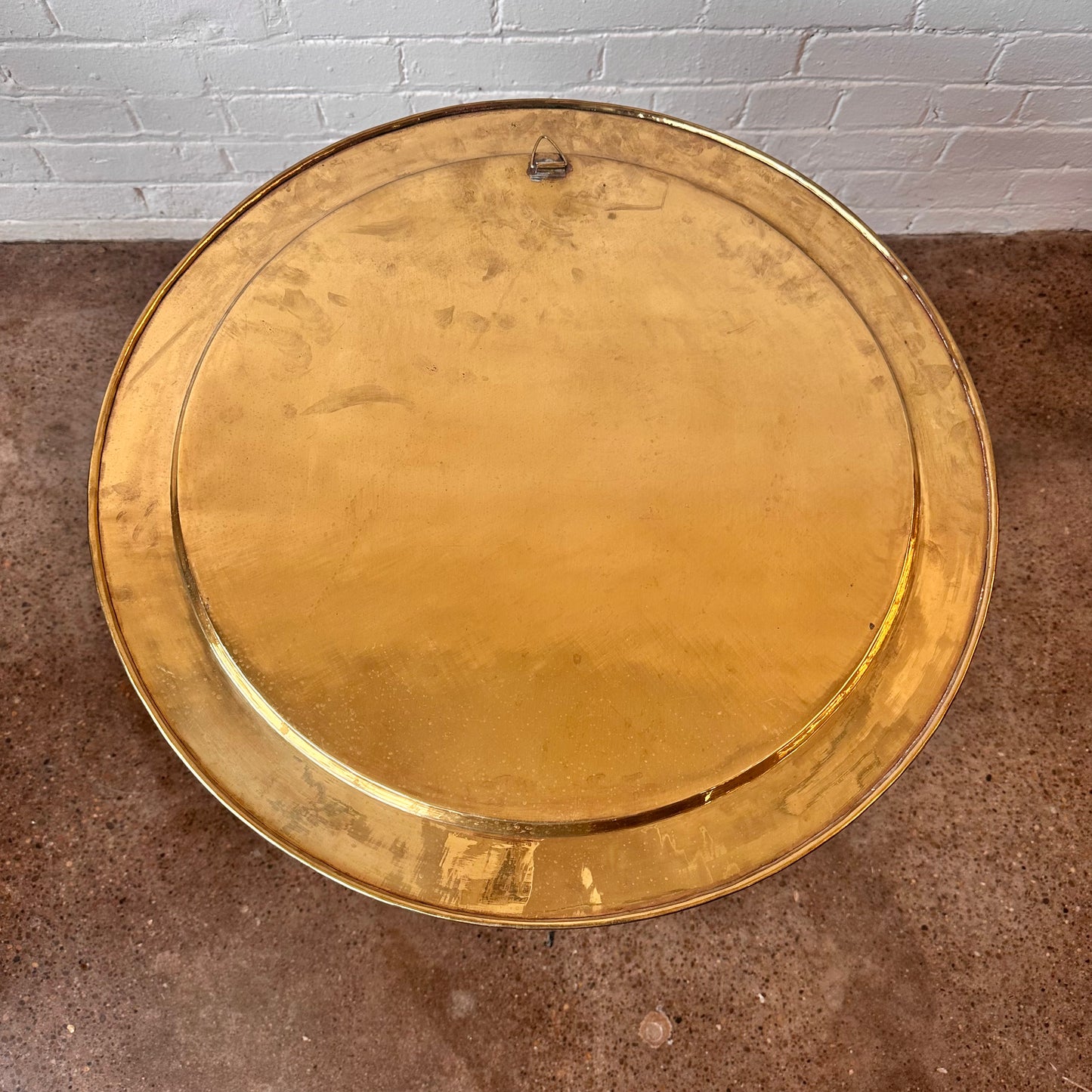 MOROCCAN BRASS TRAY SIDE TABLE