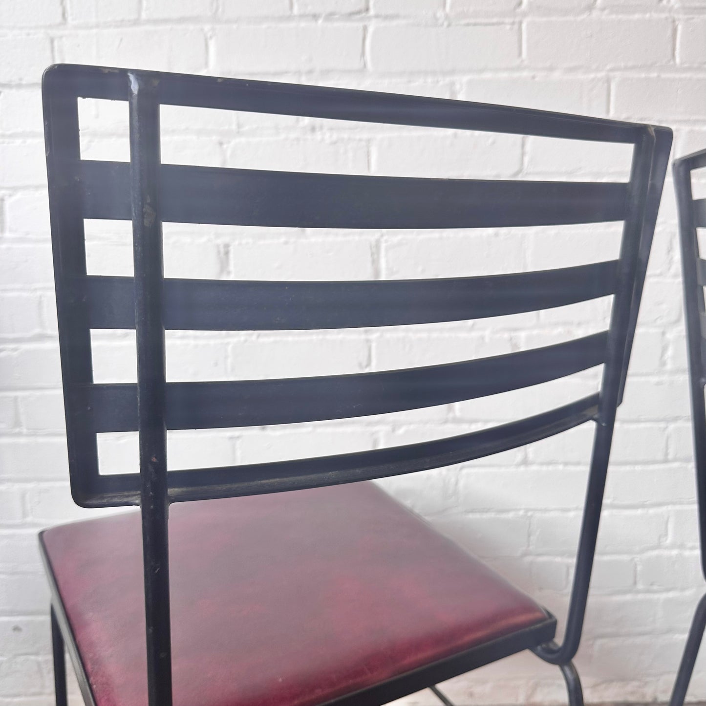 TONY PAUL STYLE WROUGHT IRON OUTDOOR CHAIRS - SET OF 4