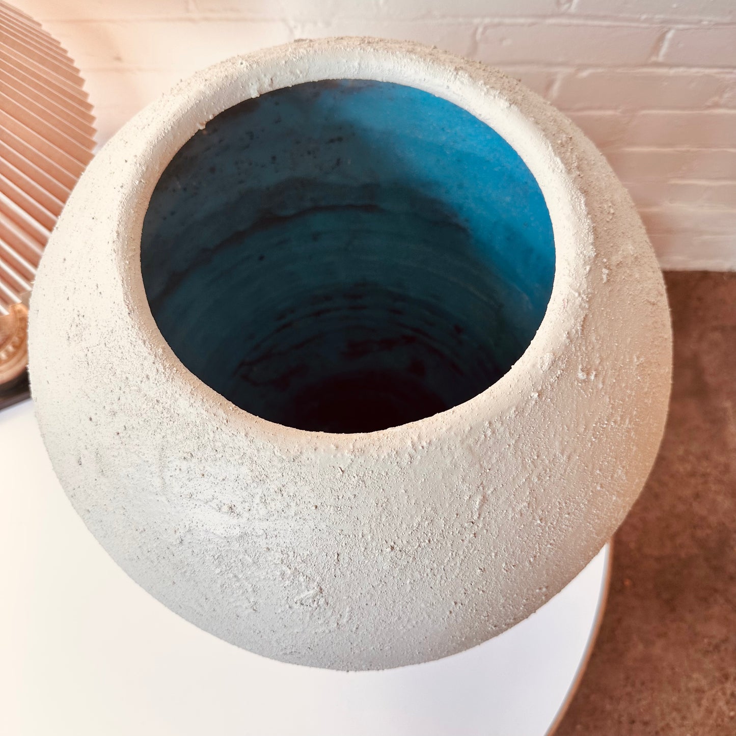 TEXTURED PLASTER MODERN VASE