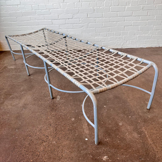 BROWN JORDAN ALUMINUM OUTDOOR PATIO BENCH