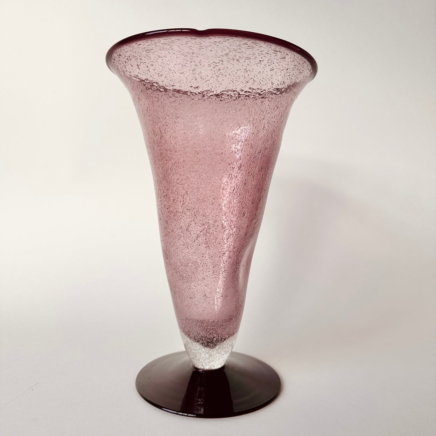 AMETHYST PURPLE MODERNIST BUBBLE VASE