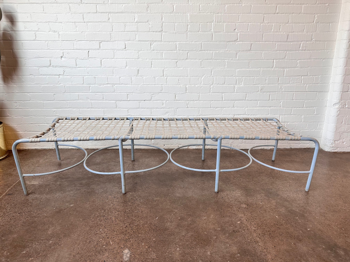 BROWN JORDAN ALUMINUM OUTDOOR PATIO BENCH