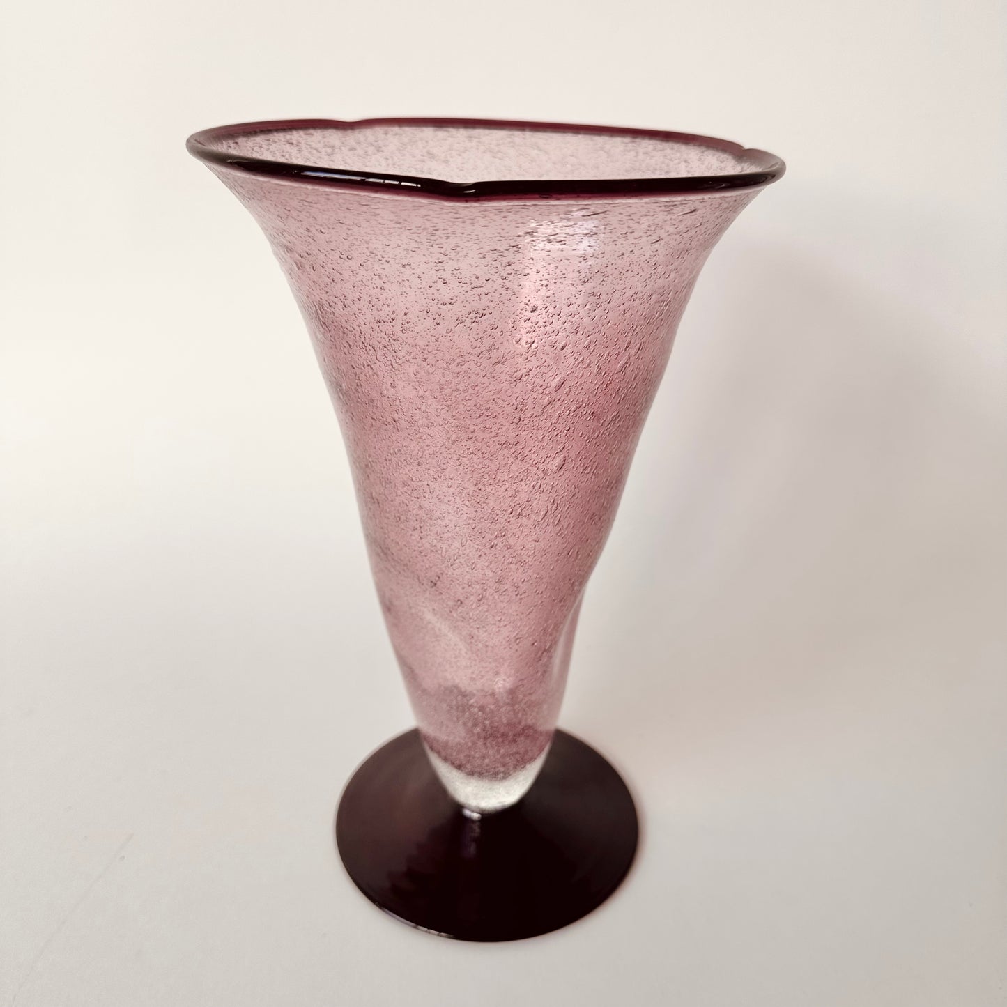 AMETHYST PURPLE MODERNIST BUBBLE VASE