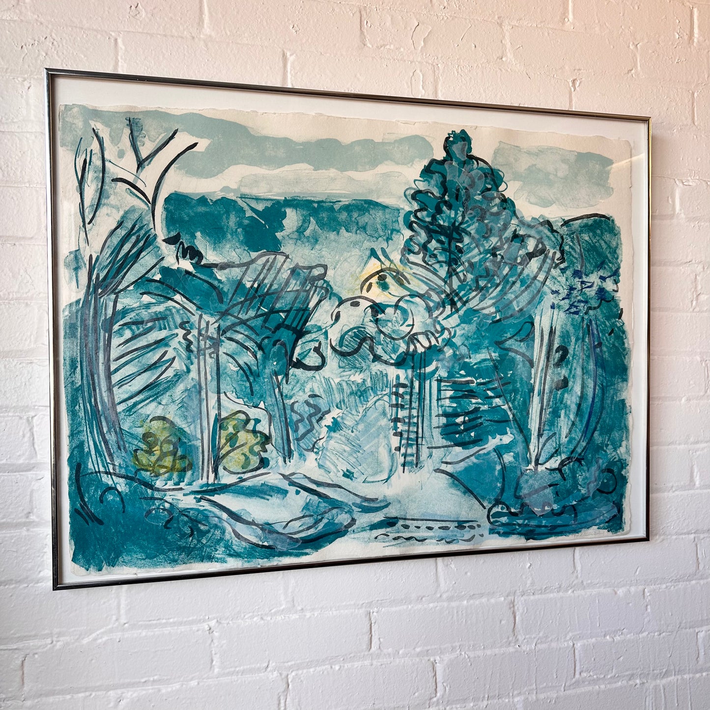 NUMBERED LITHOGRAPH BY BARBARA BALLACHEY, FRAMED