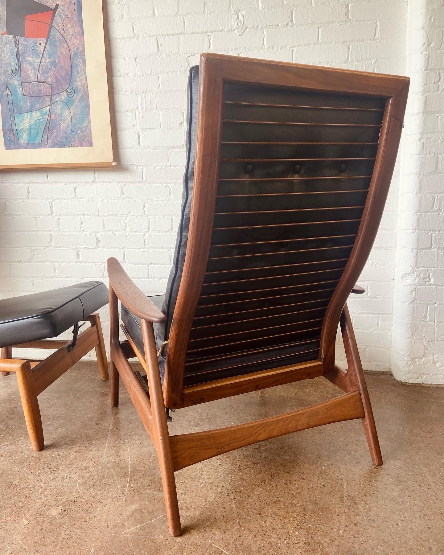 RESTORED MILO BAUGMAN LOUNGER + OTTOMAN