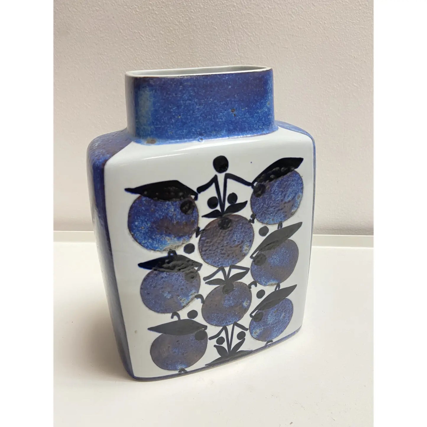 DANISH FAJANCE VASE BY GRETHE HELLAND HANSEN FOR ROYAL COPENHAGEN